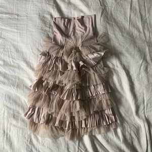 Free People Ruffle Lavender Dress